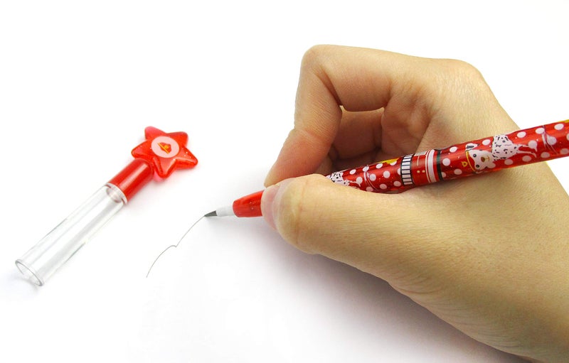 TINYMILLS 24 Pcs Fire Trucks Multi Point Stackable Pencilwith Eraser for Fire Truck Birthday Party Favor Prize Carnival Goodie Bag Stuffers Classroom Rewards - Image 4